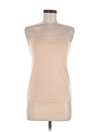 Pre-owned Ann Taylor Sleeveless T-shirt In Brown