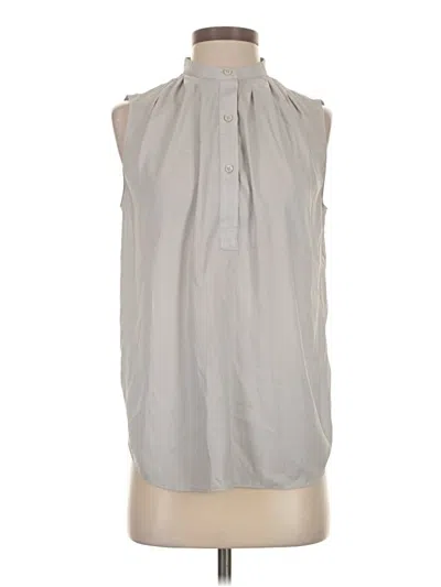 Pre-owned Ann Taylor Sleeveless T-shirt In Gray