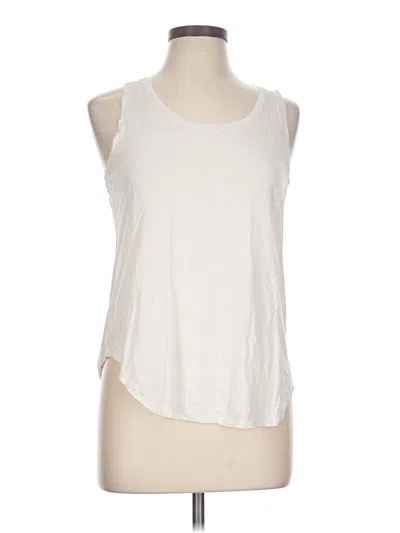 Pre-owned Ann Taylor Sleeveless T-shirt In Ivory