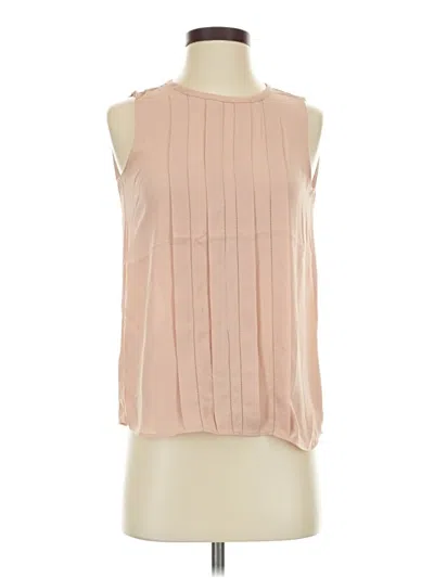 Pre-owned Ann Taylor Sleeveless T-shirt In Pink