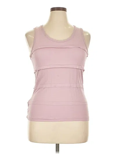 Pre-owned Ann Taylor Sleeveless T-shirt In Pink