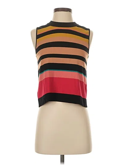 Pre-owned Ann Taylor Sleeveless T-shirt In Red