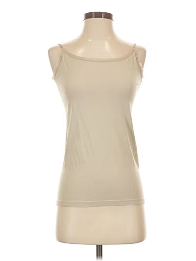 Pre-owned Ann Taylor Sleeveless T-shirt In Tan