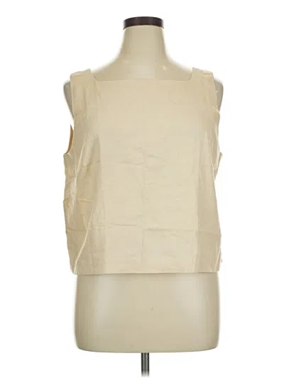 Ann Taylor Sleeveless T-shirt In Tan