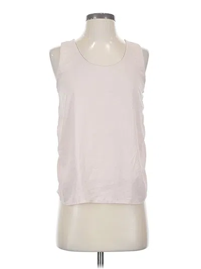 Pre-owned Ann Taylor Sleeveless T-shirt In White