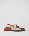 Ann Taylor Slingback Sport Sandals In Fresh Canvas