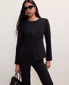 Ann Taylor Split Hem Jacket In Black