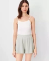 Ann Taylor Split Hem Shorts In Dark Sage