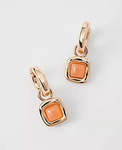 Ann Taylor Square Hoop Earrings In Gold