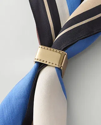 Ann Taylor Square Scarf Ring In Gold