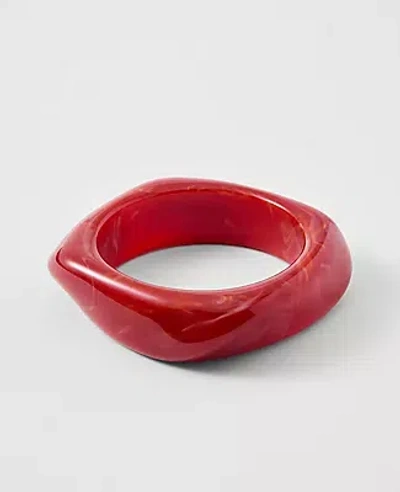 Ann Taylor Square Stone Cuff Bracelet In Red