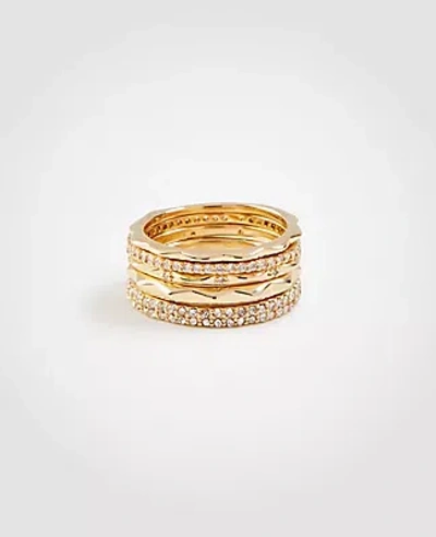 Ann Taylor Stackable Ring Set In Gold