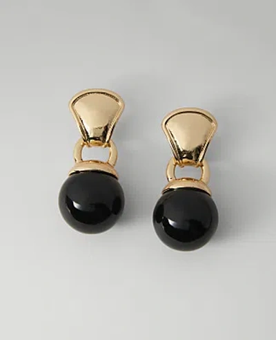 Ann Taylor Stone Drop Earrings In Gold