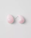 Ann Taylor Stone Teardrop Hoop Earrings In Pink Peony
