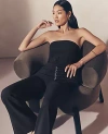 Ann Taylor Strapless Boot-leg Jumpsuit In Black