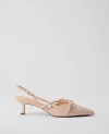 Ann Taylor Strappy Pointy Toe Patent Pump In Pearl Shadow