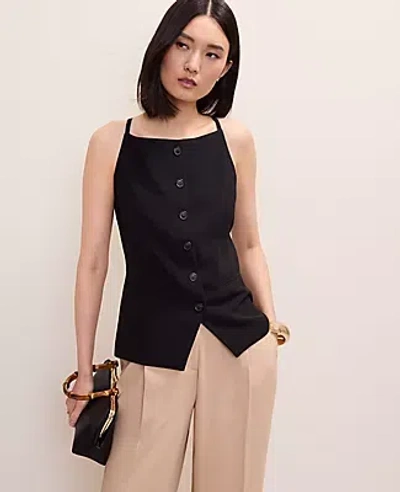 Ann Taylor Strappy Vest In Black