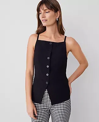 Ann Taylor Strappy Vest Top In Black