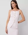 Ann Taylor Strappy Vest Top In Pale Peony