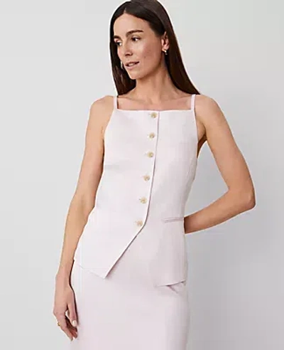 Ann Taylor Strappy Vest Top In Pale Peony