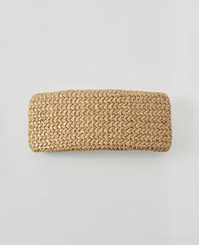 Ann Taylor Straw Hair Barrette Set In Brown