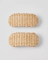 Ann Taylor Straw Hair Clip