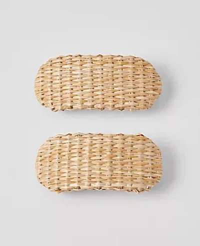 Ann Taylor Straw Hair Clip