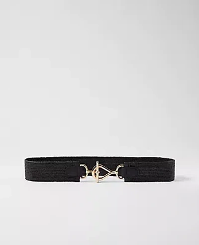 Ann Taylor Straw Stretch Belt