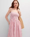 Ann Taylor Striped Maxi Flare Dress