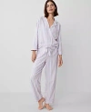 Ann Taylor Striped Pajama Set In Whimsical Pink