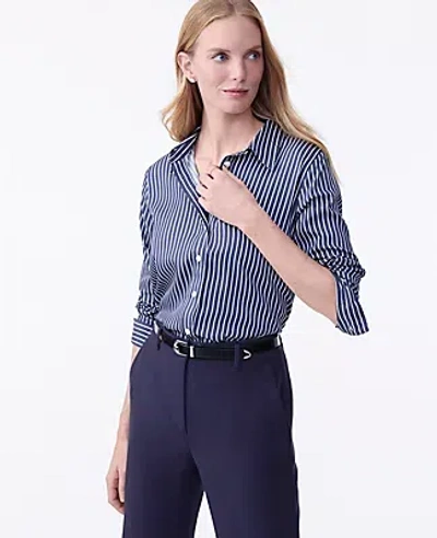 Ann Taylor Striped Relaxed Perfect Shirt