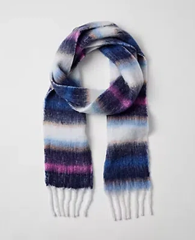 Ann Taylor Striped Scarf In Multi