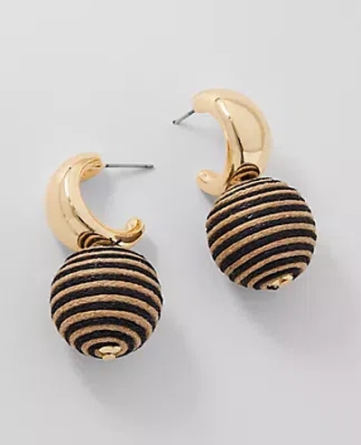 Ann Taylor Striped Thread Drop Earrings