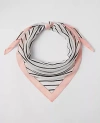 Ann Taylor Striped Triangle Scarf In Winter White