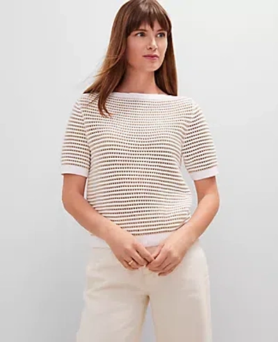 Ann Taylor Striped Wedge Sweater