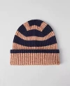 Ann Taylor Striped Winter Beanie In Perfect Camel