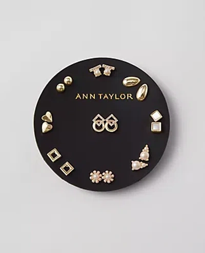 Ann Taylor Stud Earring Set In Goldtone