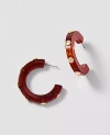 Ann Taylor Studded Hoop Earrings In Purple