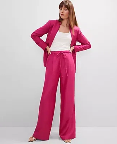 Ann Taylor Studio Collection Belted Wide-leg Pant