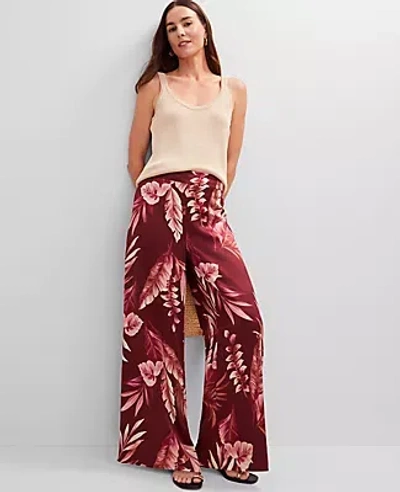 Ann Taylor Studio Collection Dramatic Wide-leg Silk Pant