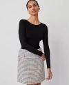 Ann Taylor Studio Collection Scoop Back Sweater In Black