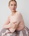 Ann Taylor Studio Collection Scoop Back Sweater In Rose Dust