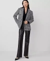 Ann Taylor Studio Collection Seamed Leather Trouser In Black