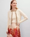 Ann Taylor Studio Collection Sequin Trimmed Open Cardigan