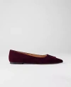 Ann Taylor Suede Buckle Flat