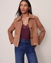Ann Taylor Suede Collared Jacket