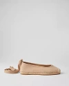 Ann Taylor Suede Espadrille Flats In Taupe