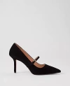 Ann Taylor Suede Mary Jane Pump In Black