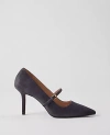 Ann Taylor Suede Mary Jane Pump In Dark Grey