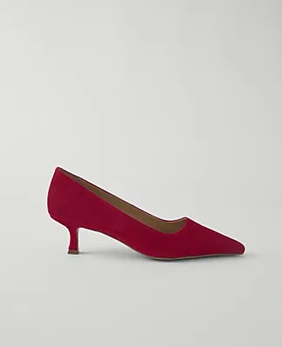 Ann Taylor Suede Nip Toe Pump In Multi